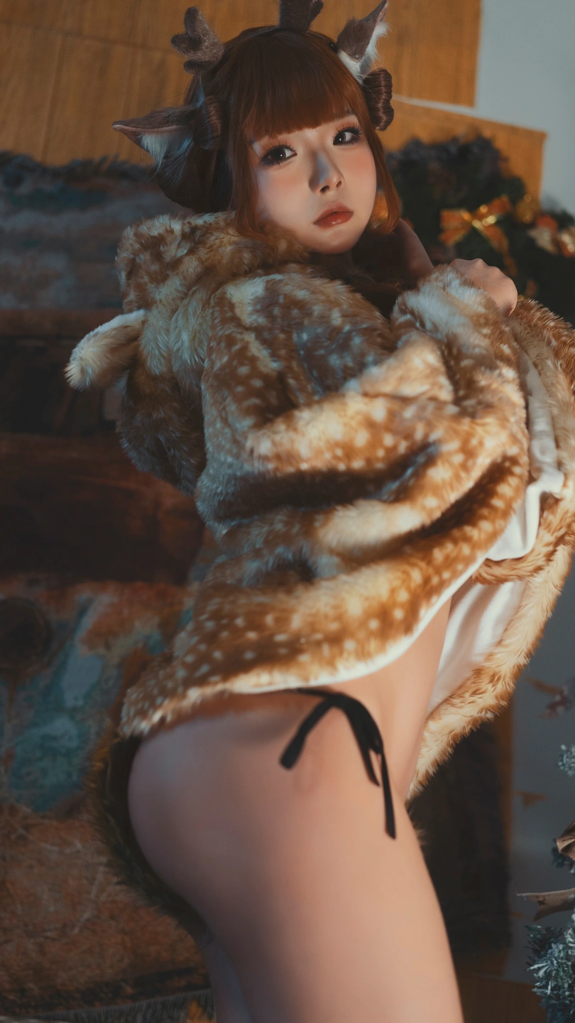yuuhui玉汇 – NO.011 Christmas Reindeer Beast Ears (110 photos) - Yuuhuiyu Hui (yuuhui玉汇) - Photo 51 of 110
