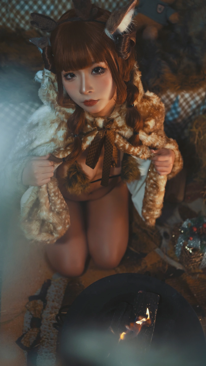 yuuhui玉汇 – NO.011 Christmas Reindeer Beast Ears (110 photos) - Yuuhuiyu Hui (yuuhui玉汇) - Photo 56 of 110