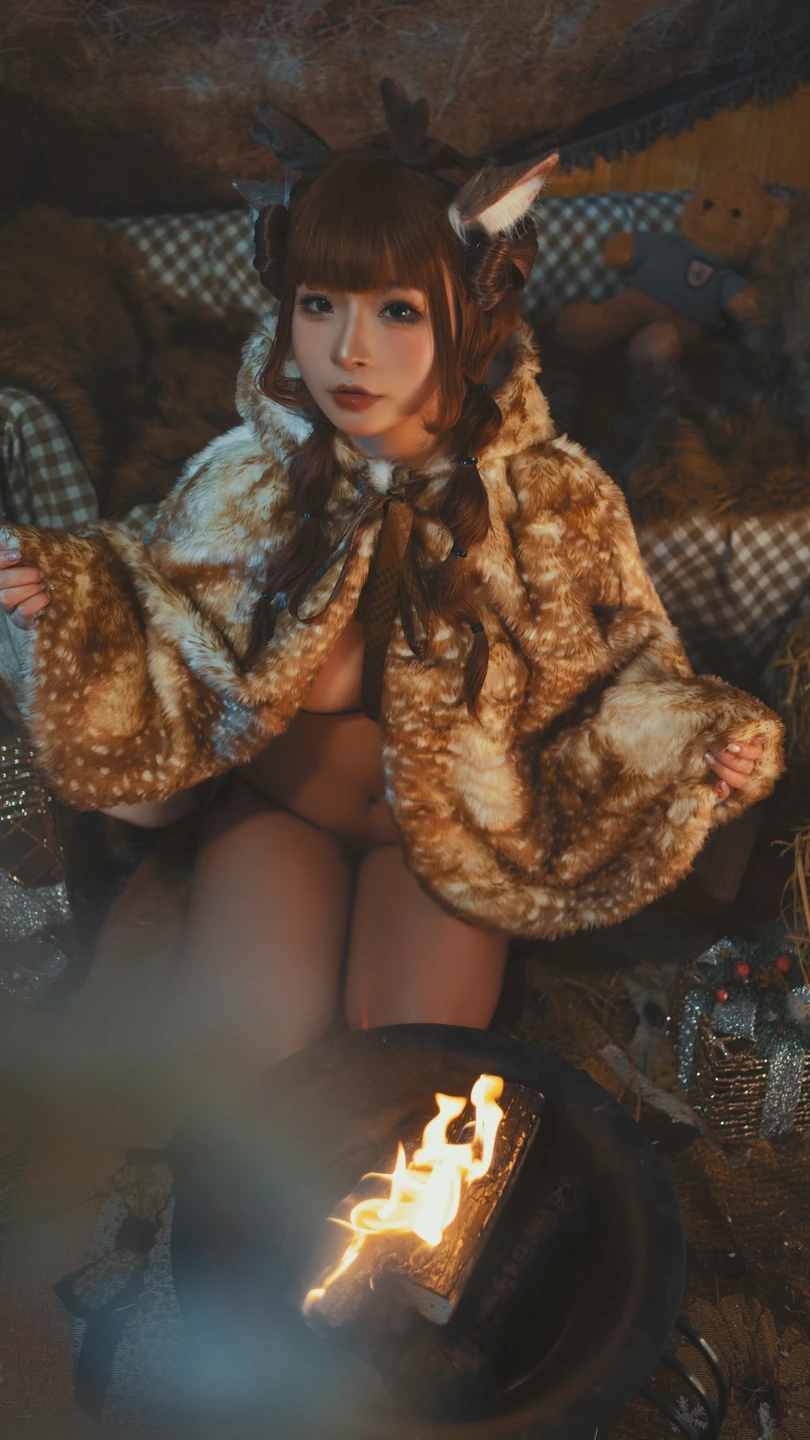 yuuhui玉汇 – NO.011 Christmas Reindeer Beast Ears (110 photos) - Yuuhuiyu Hui (yuuhui玉汇) - Photo 57 of 110