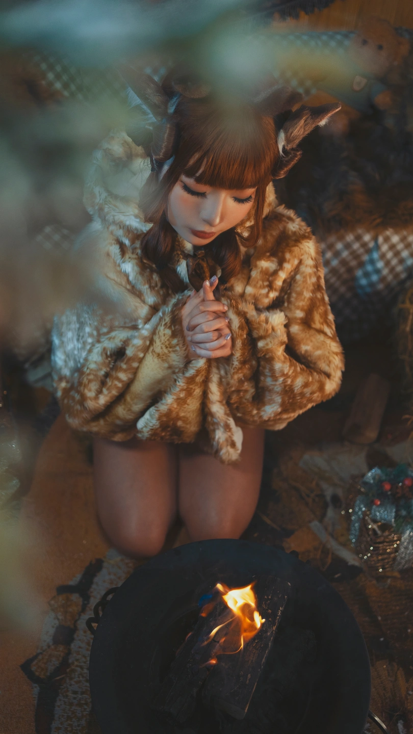 yuuhui玉汇 – NO.011 Christmas Reindeer Beast Ears (110 photos) - Yuuhuiyu Hui (yuuhui玉汇) - Photo 58 of 110