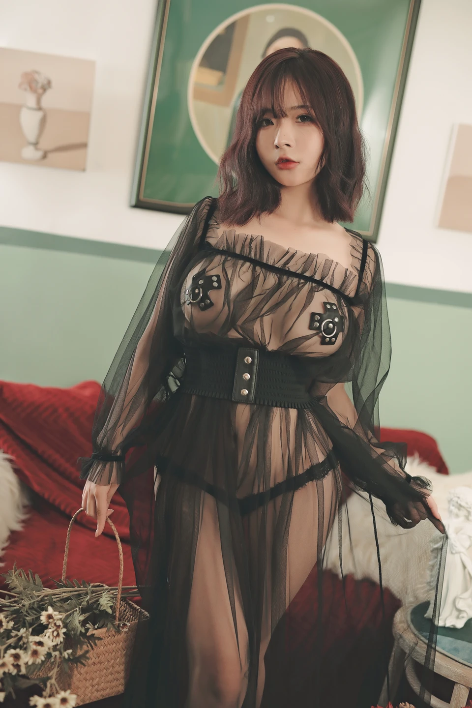 yuuhui玉汇 – NO.021 Aizen no Kami Black Silk Sheer + Rope Bondage (104 photos) - Yuuhuiyu Hui (yuuhui玉汇) - Photo 48 of 104