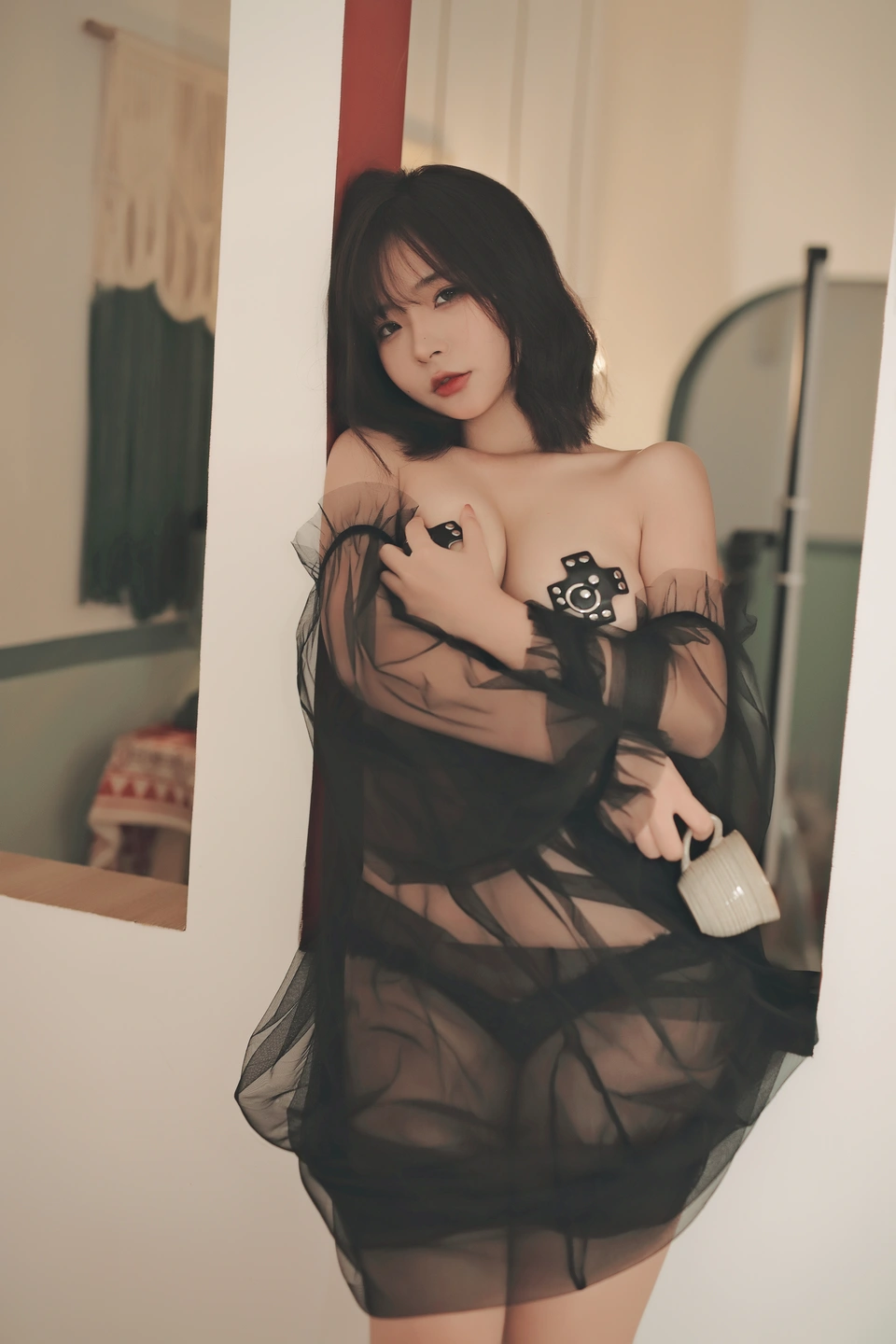 yuuhui玉汇 – NO.021 Aizen no Kami Black Silk Sheer + Rope Bondage (104 photos) - Yuuhuiyu Hui (yuuhui玉汇) - Photo 58 of 104