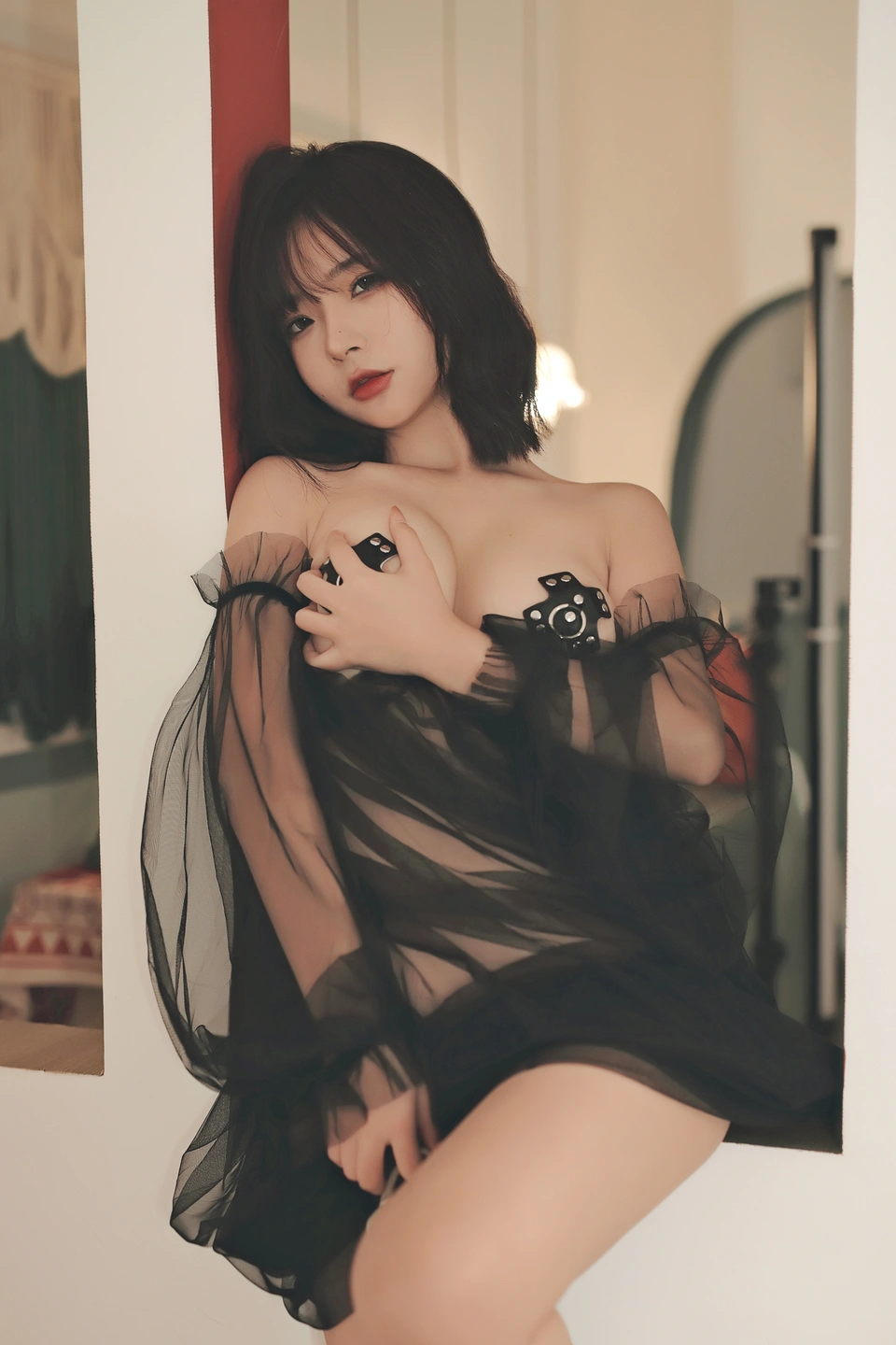 yuuhui玉汇 – NO.021 Aizen no Kami Black Silk Sheer + Rope Bondage (104 photos) - Yuuhuiyu Hui (yuuhui玉汇) - Photo 59 of 104