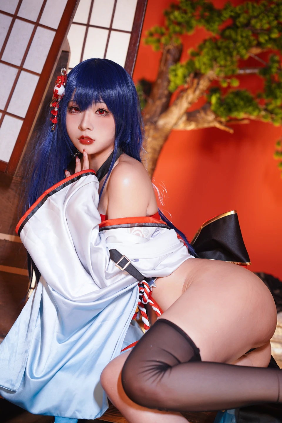 yuuhui玉汇 – NO.028 Erophone Re 真子-和服抹油[82P-957.6M] (82 photos) - Yuuhuiyu Hui (yuuhui玉汇) - Photo 43 of 82