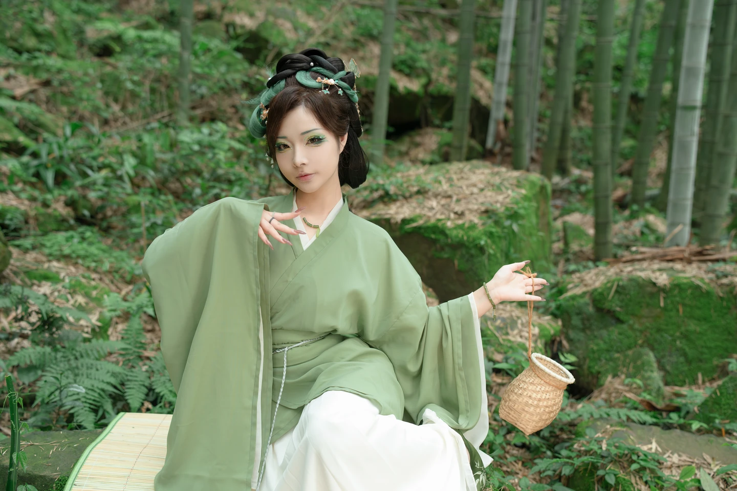 yuuhui玉汇 – NO.064 Dragon Boat Festival Special - Lotus Leaf Fairy [120P2V-1.68G] (120 photos) - Yuuhuiyu Hui (yuuhui玉汇) - Photo 33 of 120