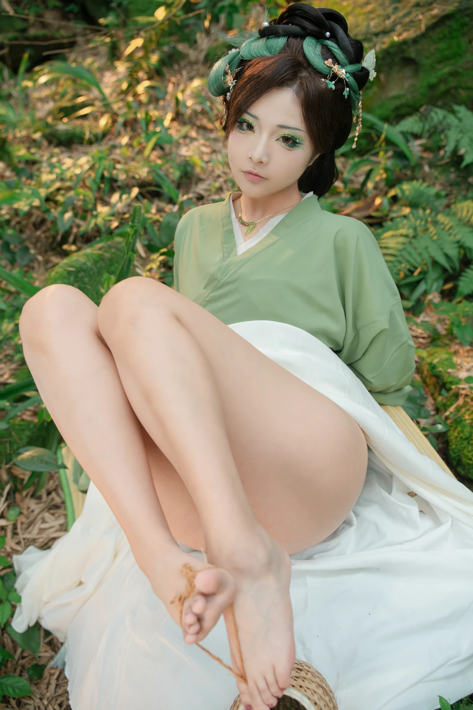 yuuhui玉汇 – NO.064 Dragon Boat Festival Special - Lotus Leaf Fairy [120P2V-1.68G] (120 photos) - Yuuhuiyu Hui (yuuhui玉汇) - Photo 42 of 120