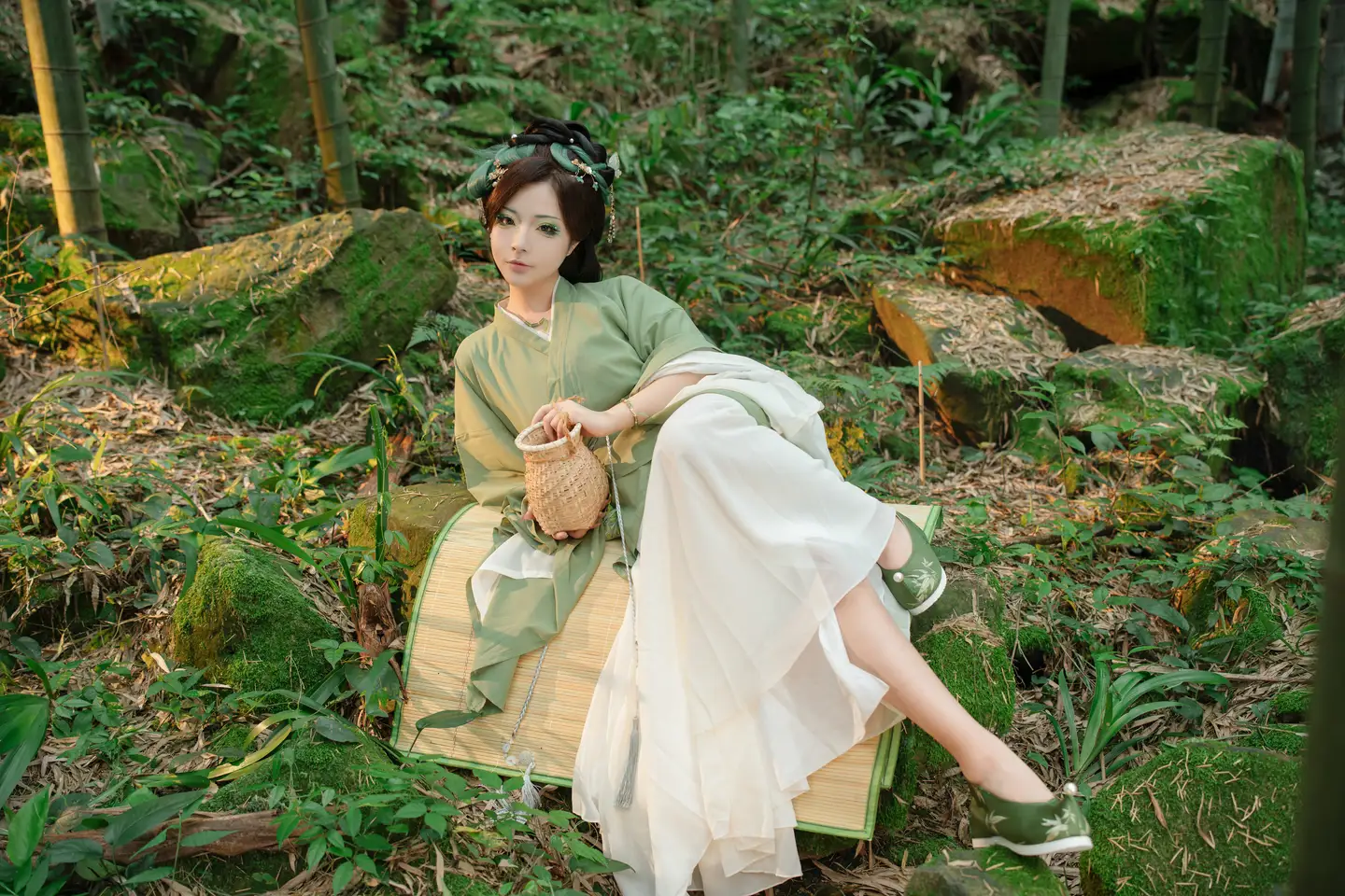 yuuhui玉汇 – NO.064 Dragon Boat Festival Special - Lotus Leaf Fairy [120P2V-1.68G] (120 photos) - Yuuhuiyu Hui (yuuhui玉汇) - Photo 55 of 120