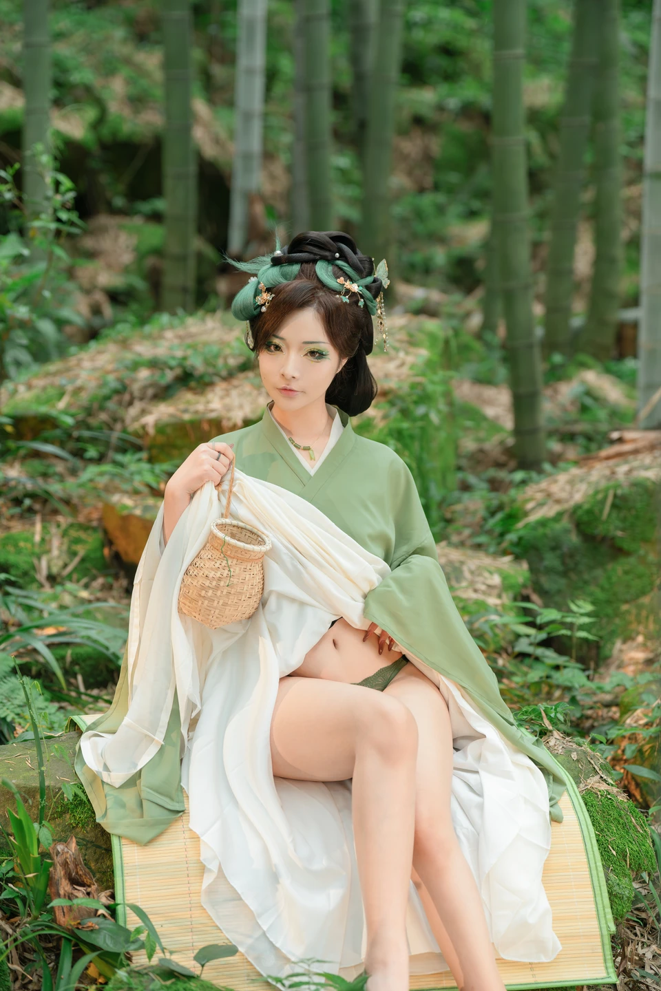 yuuhui玉汇 – NO.064 Dragon Boat Festival Special - Lotus Leaf Fairy [120P2V-1.68G] (120 photos) - Yuuhuiyu Hui (yuuhui玉汇) - Photo 110 of 120