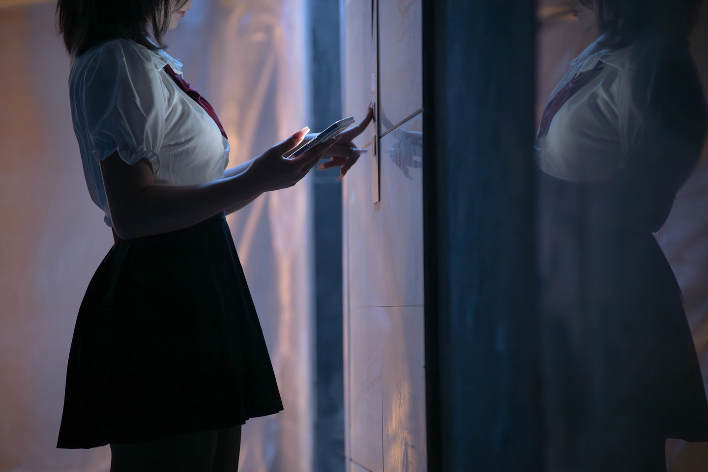 yuuhui – NO.070 Elevator Corridor - Stalking (164 photos) - Yuuhuiyu Hui (yuuhui玉汇) - Photo 4 of 164