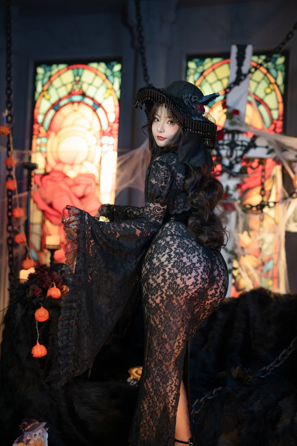 yuuhui玉汇 – NO.087 Halloween Special Witch's Crazy Night [133P-1V-948M] (133 photos) - Yuuhuiyu Hui (yuuhui玉汇) - Photo 4 of 133
