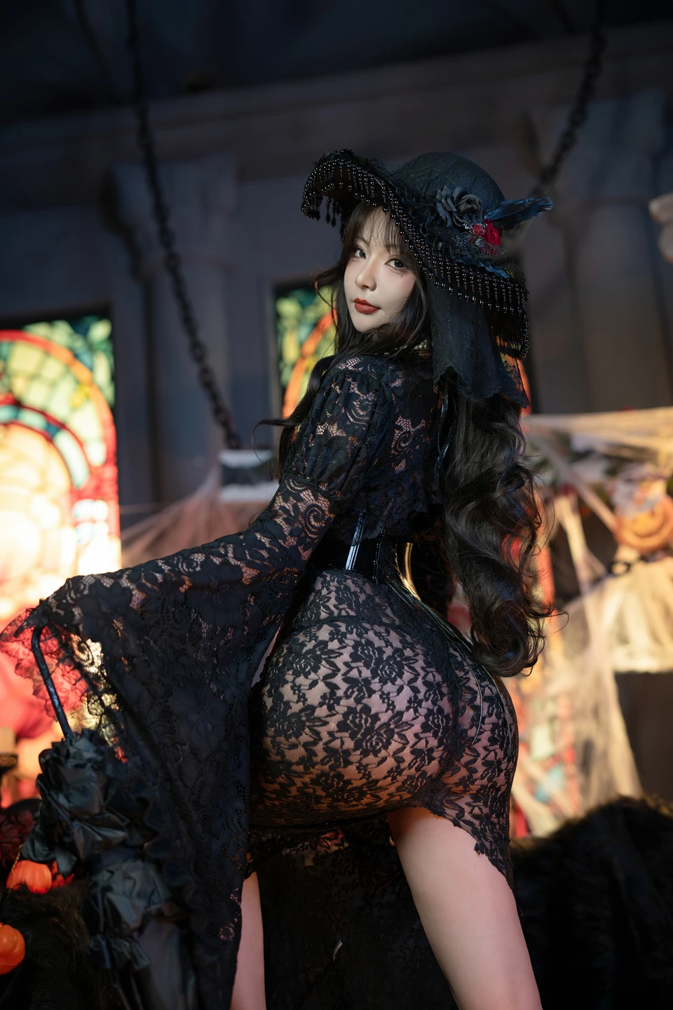 yuuhui玉汇 – NO.087 Halloween Special Witch's Crazy Night [133P-1V-948M] (133 photos) - Yuuhuiyu Hui (yuuhui玉汇) - Photo 6 of 133
