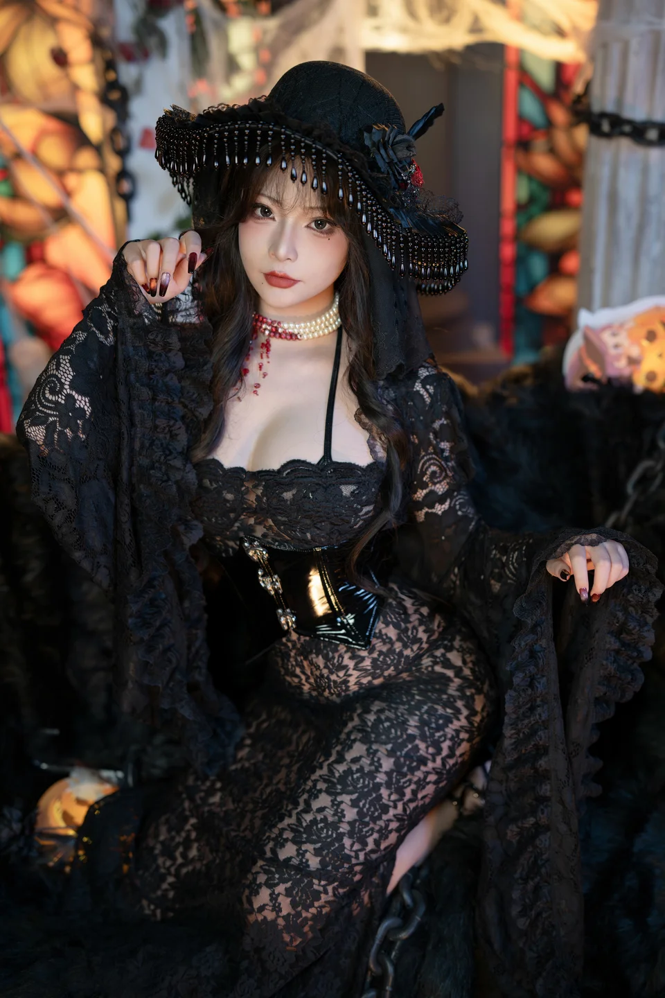 yuuhui玉汇 – NO.087 Halloween Special Witch's Crazy Night [133P-1V-948M] (133 photos) - Yuuhuiyu Hui (yuuhui玉汇) - Photo 7 of 133