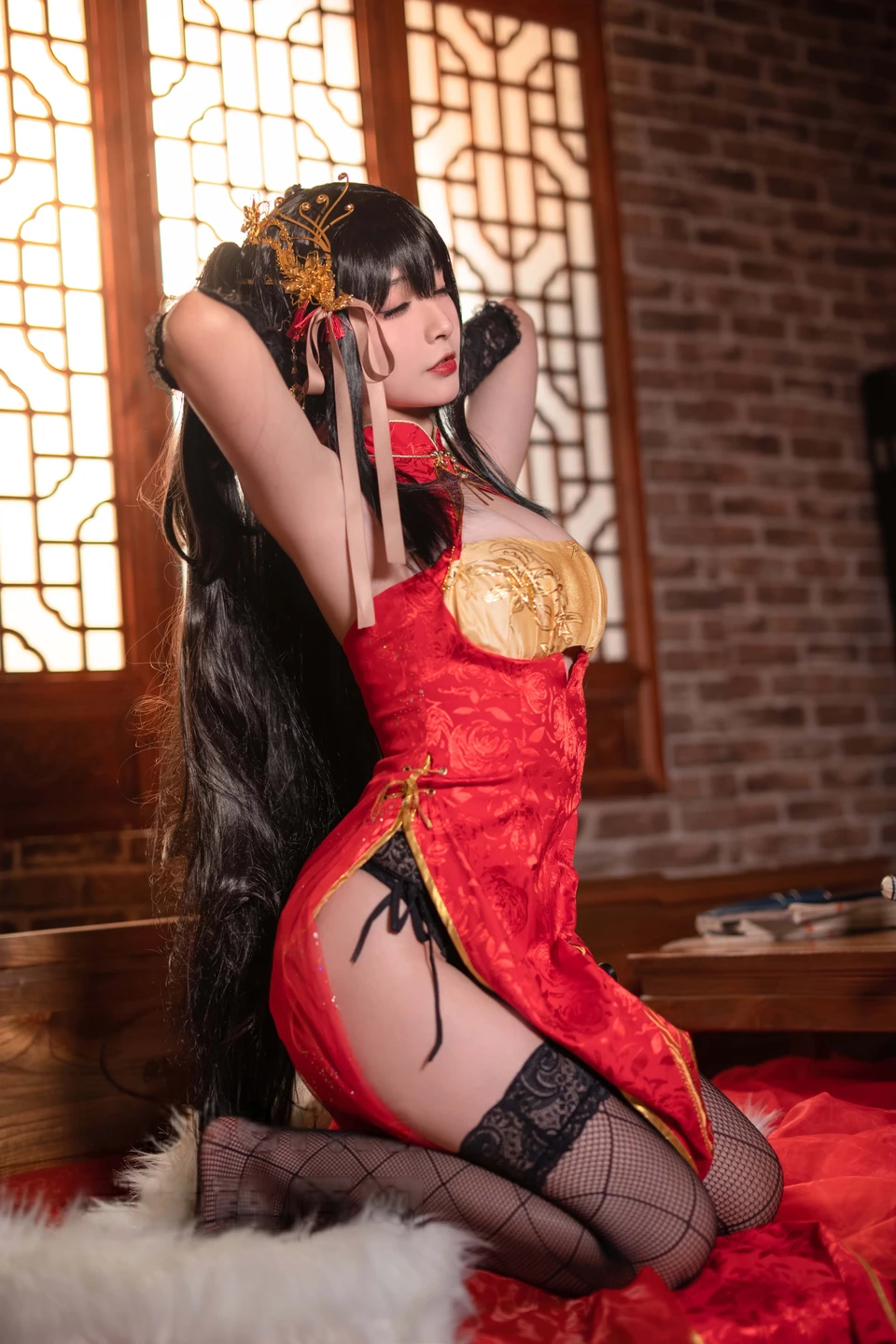 yuuhui玉汇 – NO.094 Azur Lane Taihō Cheongsam [23P-148M] (23 photos) - Yuuhuiyu Hui (yuuhui玉汇) - Photo 5 of 23