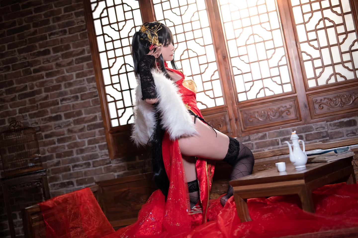 yuuhui玉汇 – NO.094 Azur Lane Taihō Cheongsam [23P-148M] (23 photos) - Yuuhuiyu Hui (yuuhui玉汇) - Photo 6 of 23