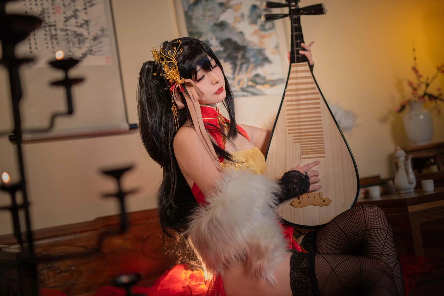 yuuhui玉汇 – NO.094 Azur Lane Taihō Cheongsam [23P-148M] (23 photos) - Yuuhuiyu Hui (yuuhui玉汇) - Photo 12 of 23