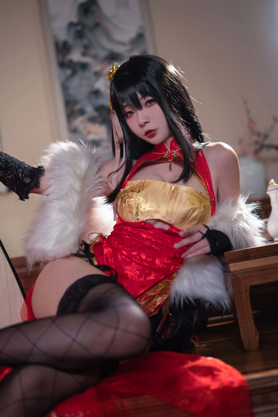 yuuhui玉汇 – NO.094 Azur Lane Taihō Cheongsam [23P-148M] (23 photos) - Yuuhuiyu Hui (yuuhui玉汇) - Photo 16 of 23