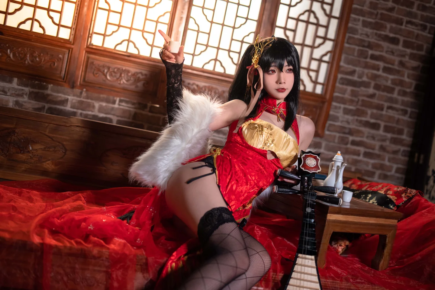 yuuhui玉汇 – NO.094 Azur Lane Taihō Cheongsam [23P-148M] (23 photos) - Yuuhuiyu Hui (yuuhui玉汇) - Photo 22 of 23