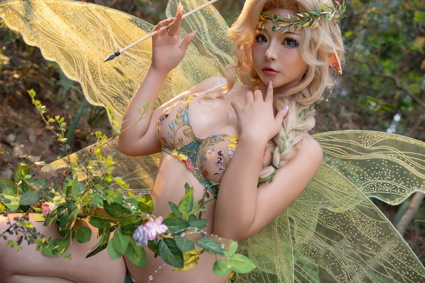 yuuhui玉汇 – NO.106 Green Forest Fairy (133 photos) - Yuuhuiyu Hui (yuuhui玉汇) - Photo 11 of 133