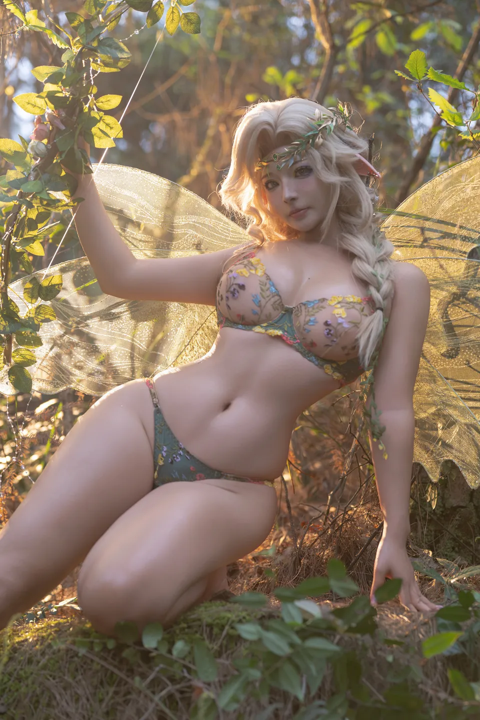 yuuhui玉汇 – NO.106 Green Forest Fairy (133 photos) - Yuuhuiyu Hui (yuuhui玉汇) - Photo 48 of 133