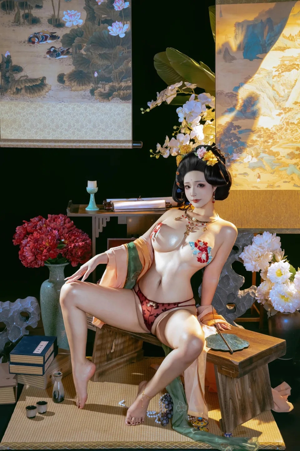 yuuhui玉汇 – NO.158 Tang Palace Night Banquet (136 photos) - Yuuhuiyu Hui (yuuhui玉汇) - Photo 32 of 136