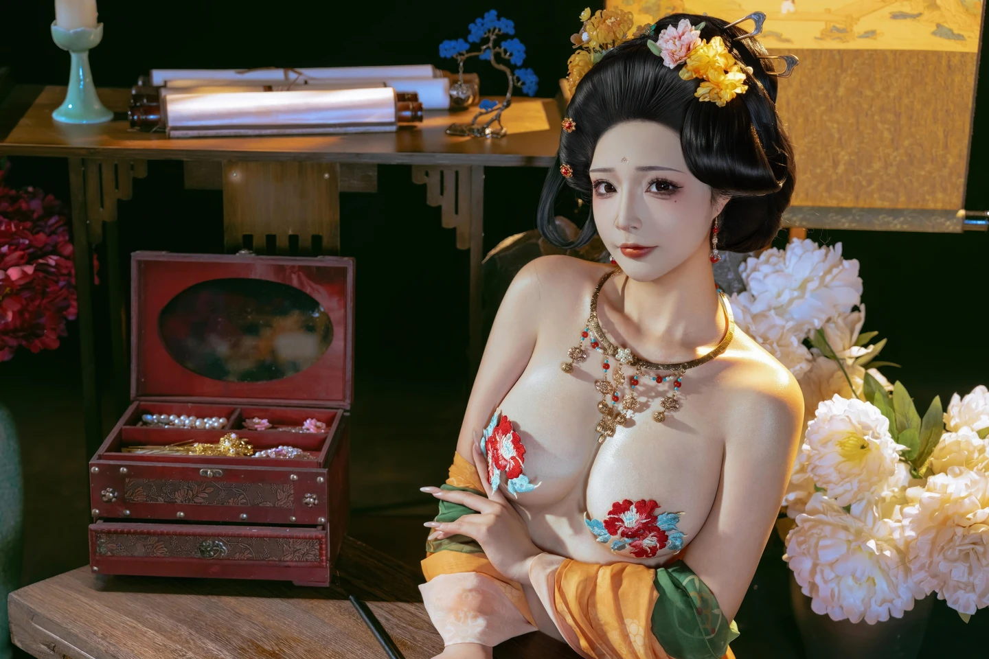 yuuhui玉汇 – NO.158 Tang Palace Night Banquet (136 photos) - Yuuhuiyu Hui (yuuhui玉汇) - Photo 49 of 136