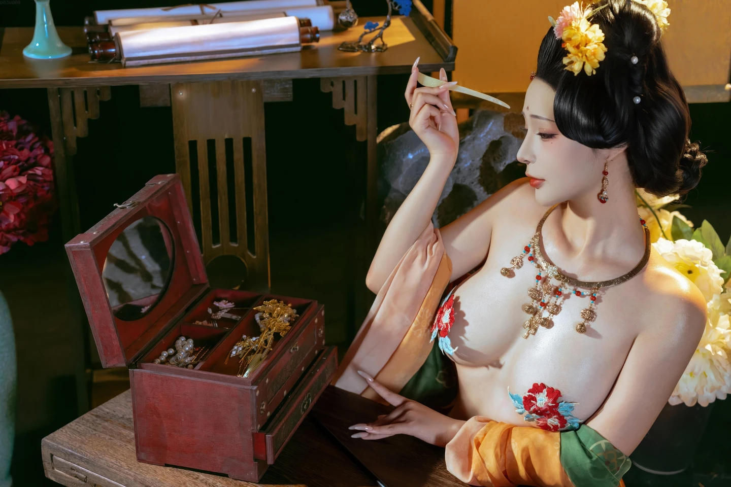 yuuhui玉汇 – NO.158 Tang Palace Night Banquet (136 photos) - Yuuhuiyu Hui (yuuhui玉汇) - Photo 50 of 136