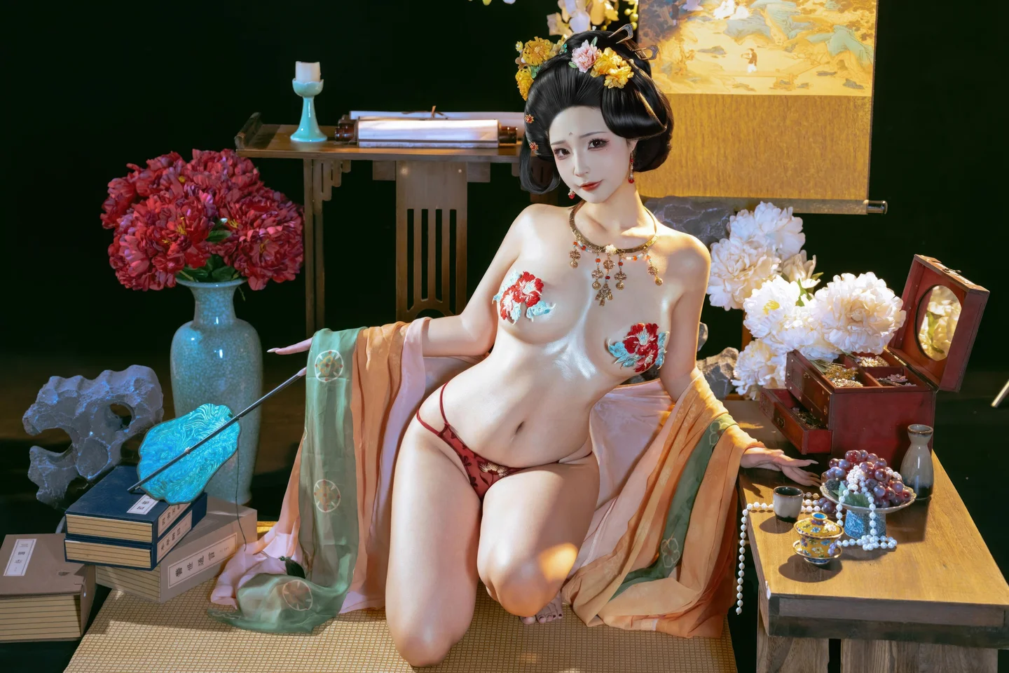 yuuhui玉汇 – NO.158 Tang Palace Night Banquet (136 photos) - Yuuhuiyu Hui (yuuhui玉汇) - Photo 85 of 136