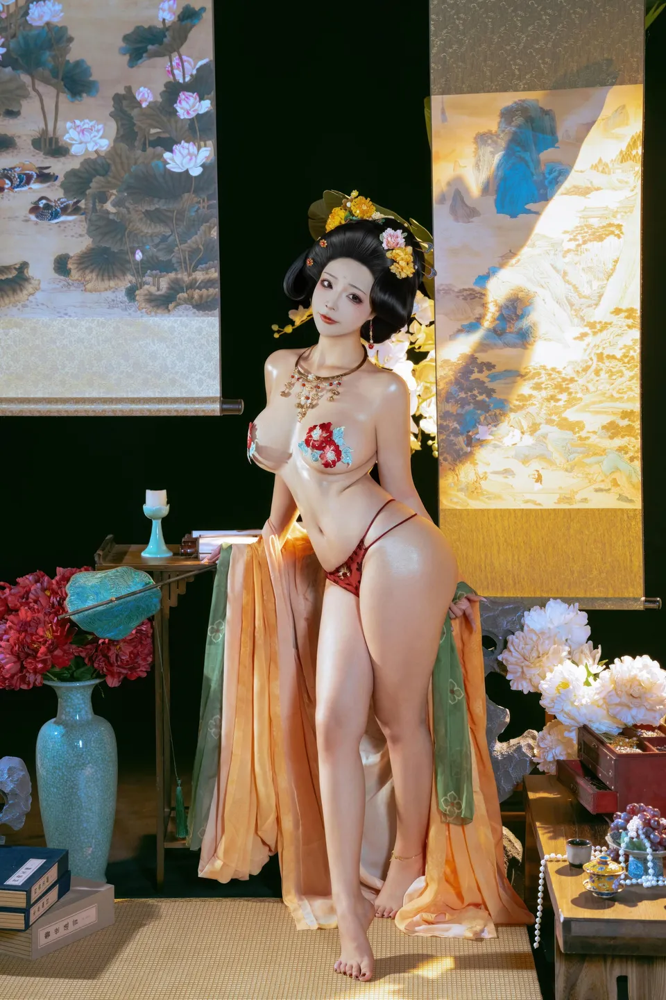 yuuhui玉汇 – NO.158 Tang Palace Night Banquet (136 photos) - Yuuhuiyu Hui (yuuhui玉汇) - Photo 86 of 136