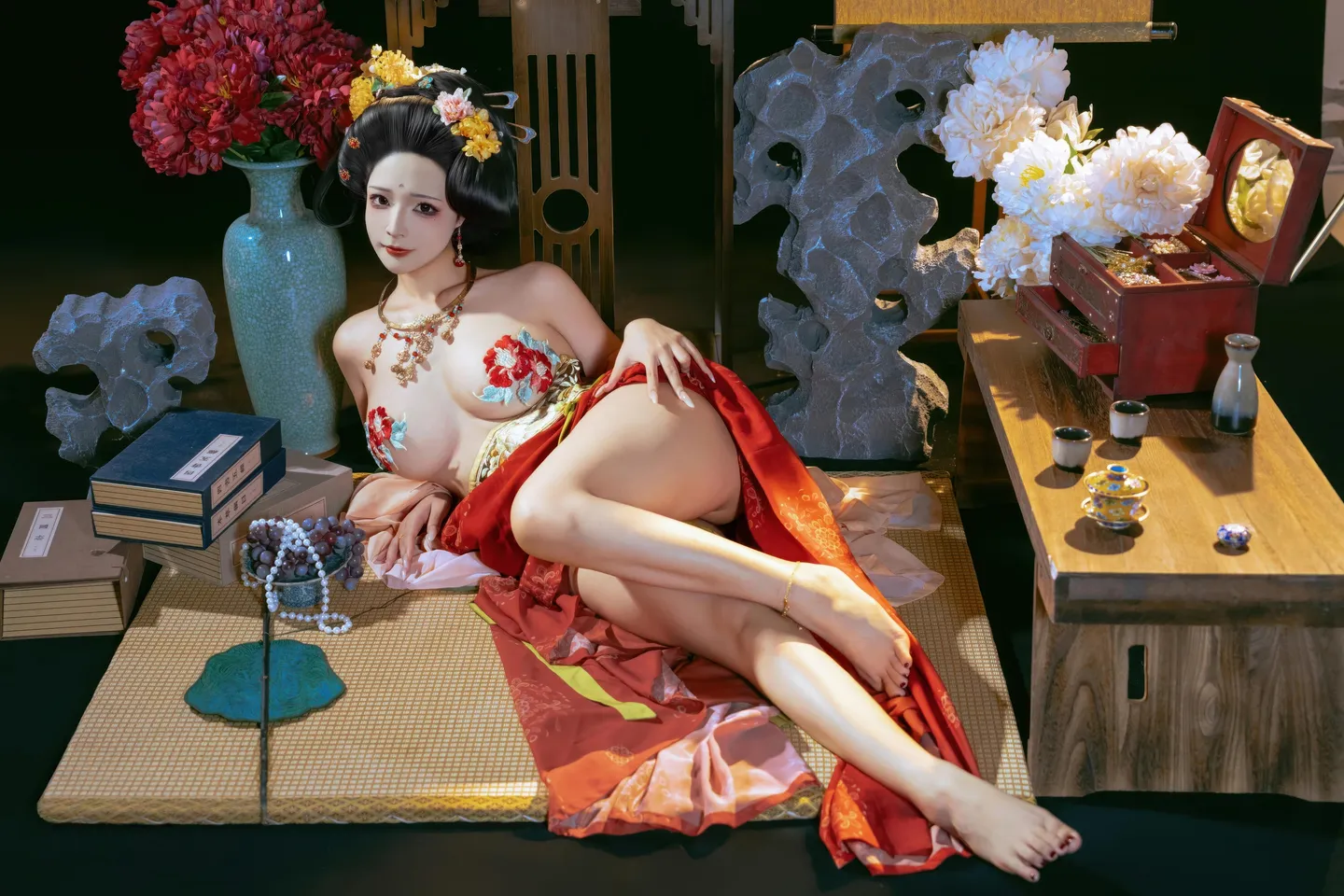 yuuhui玉汇 – NO.158 Tang Palace Night Banquet (136 photos) - Yuuhuiyu Hui (yuuhui玉汇) - Photo 96 of 136