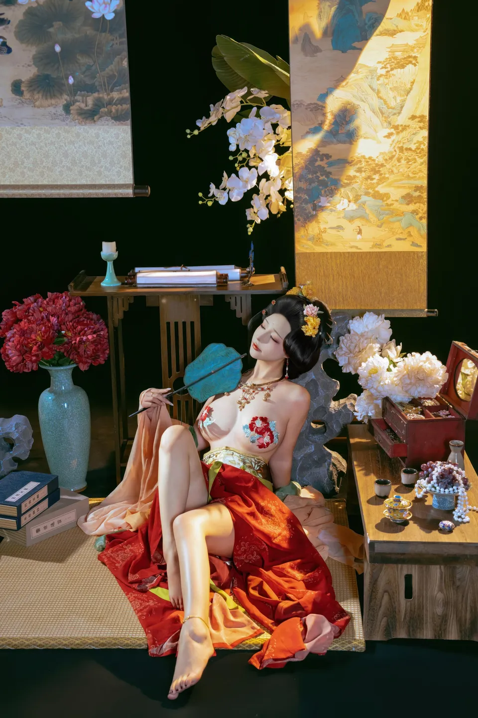 yuuhui玉汇 – NO.158 Tang Palace Night Banquet (136 photos) - Yuuhuiyu Hui (yuuhui玉汇) - Photo 100 of 136