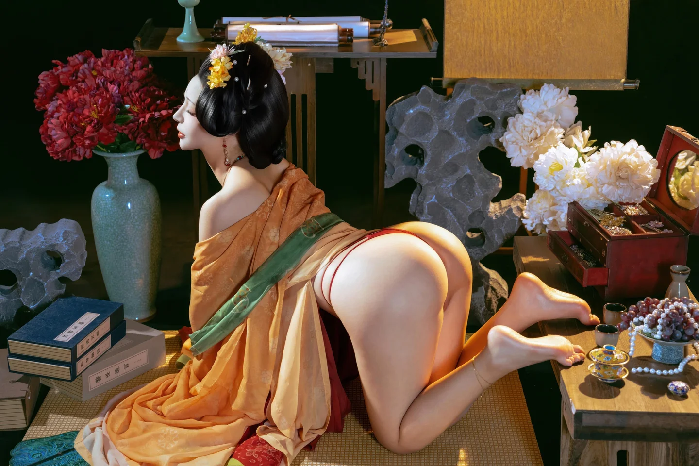 yuuhui玉汇 – NO.158 Tang Palace Night Banquet (136 photos) - Yuuhuiyu Hui (yuuhui玉汇) - Photo 115 of 136