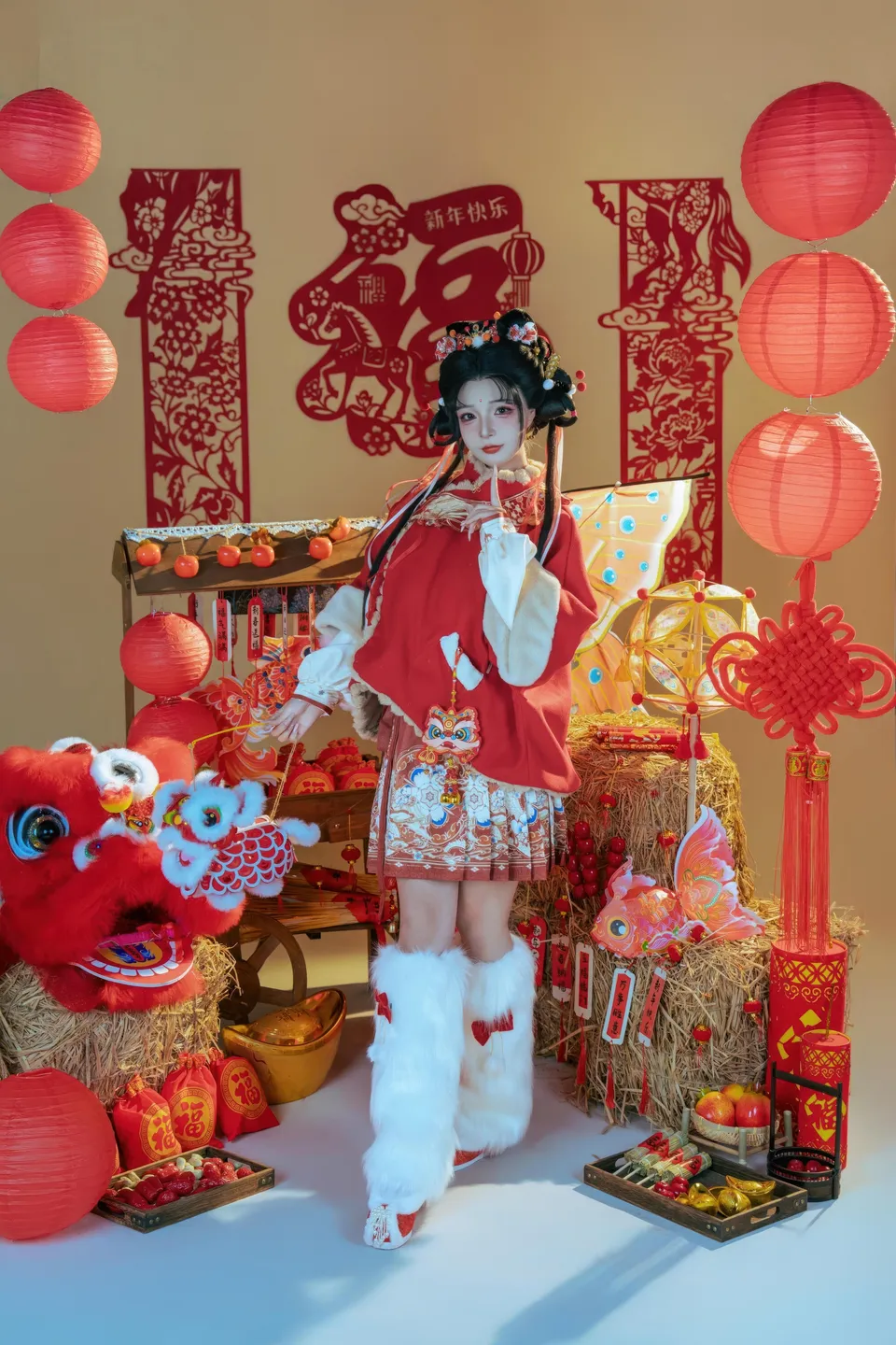 yuuhui玉汇 – NO.159 2026 New Year Special Lion Dancer Girl [131P-2V-2.12G] (131 photos) - Yuuhuiyu Hui (yuuhui玉汇) - Photo 6 of 131