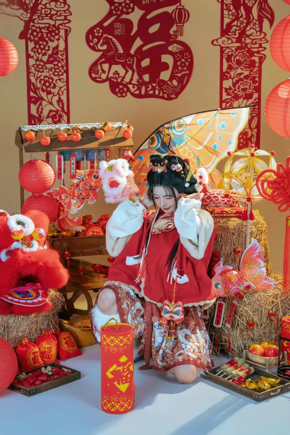 yuuhui玉汇 – NO.159 2026 New Year Special Lion Dancer Girl [131P-2V-2.12G] (131 photos) - Yuuhuiyu Hui (yuuhui玉汇) - Photo 7 of 131
