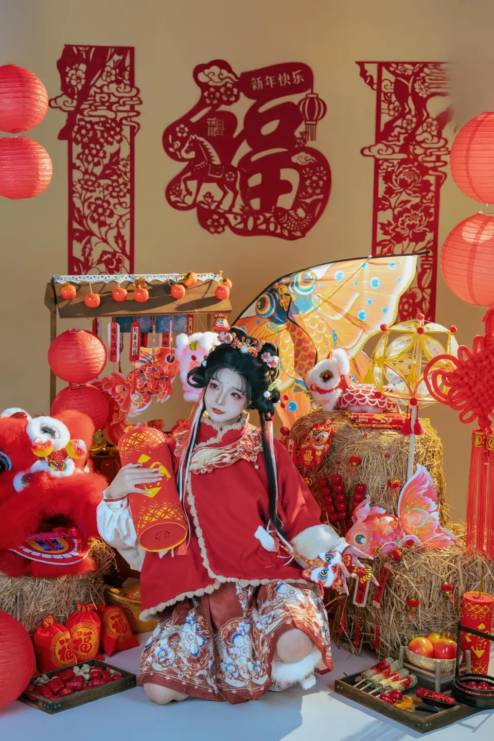yuuhui玉汇 – NO.159 2026 New Year Special Lion Dancer Girl [131P-2V-2.12G] (131 photos) - Yuuhuiyu Hui (yuuhui玉汇) - Photo 8 of 131