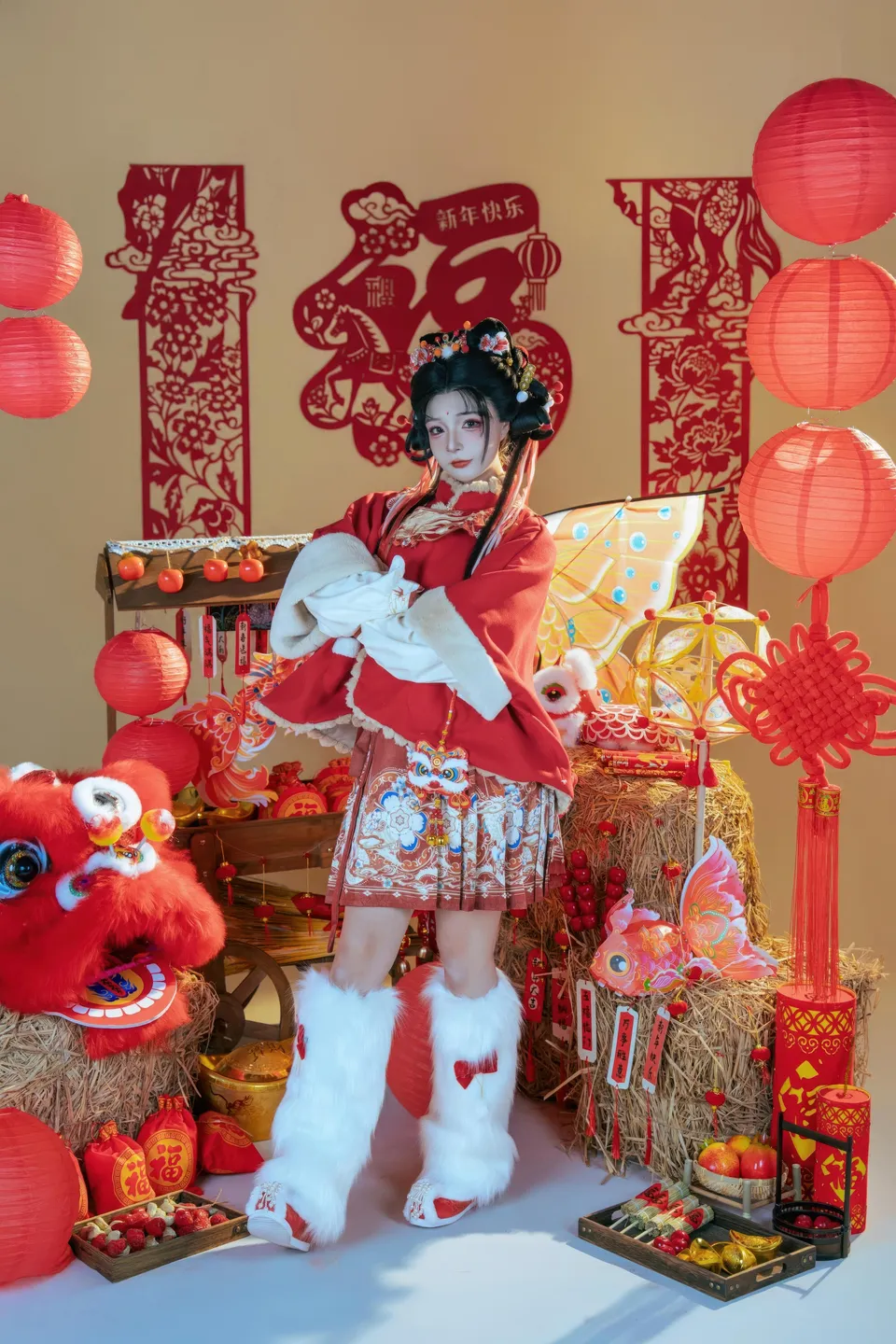 yuuhui玉汇 – NO.159 2026 New Year Special Lion Dancer Girl [131P-2V-2.12G] (131 photos) - Yuuhuiyu Hui (yuuhui玉汇) - Photo 9 of 131