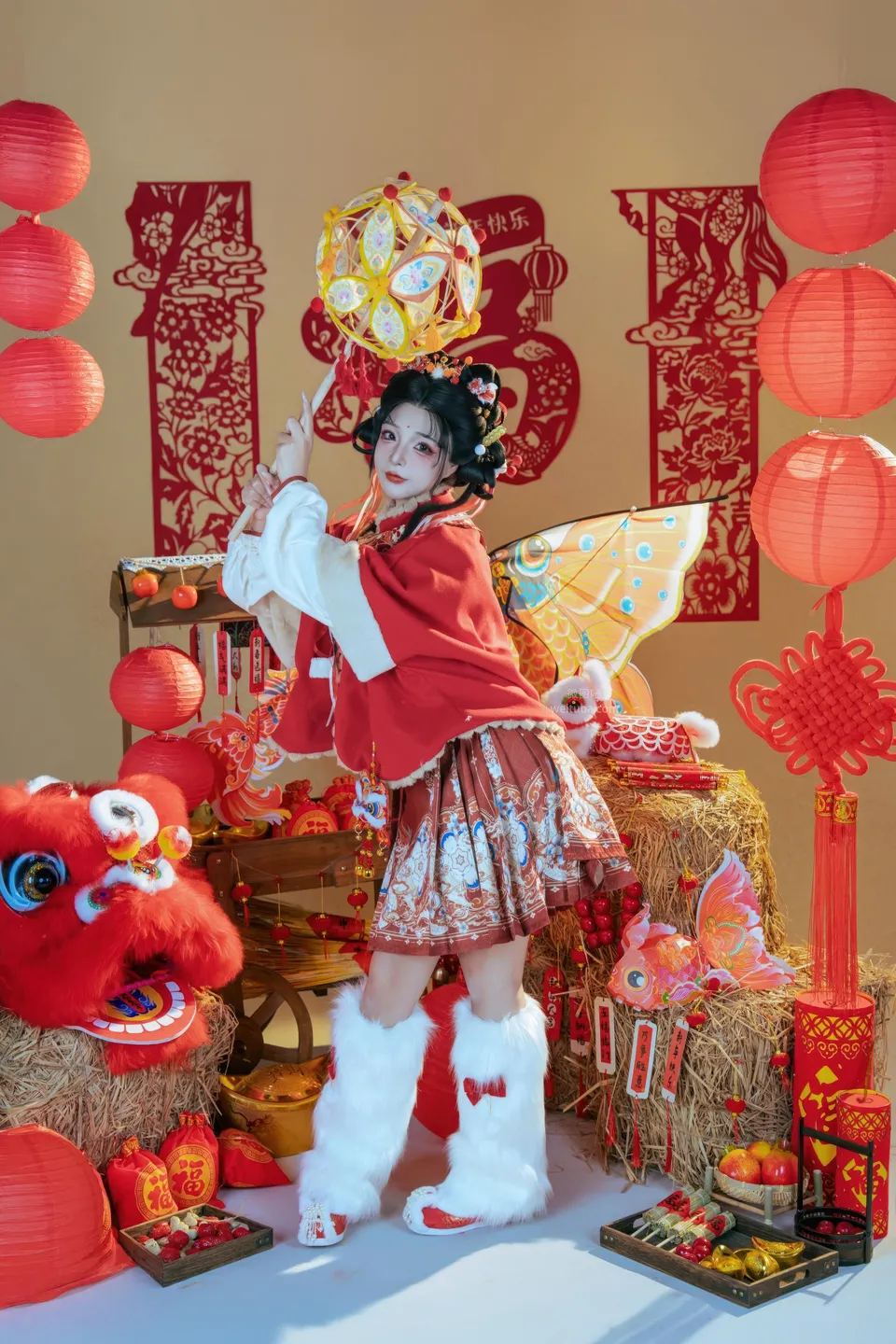 yuuhui玉汇 – NO.159 2026 New Year Special Lion Dancer Girl [131P-2V-2.12G] (131 photos) - Yuuhuiyu Hui (yuuhui玉汇) - Photo 10 of 131