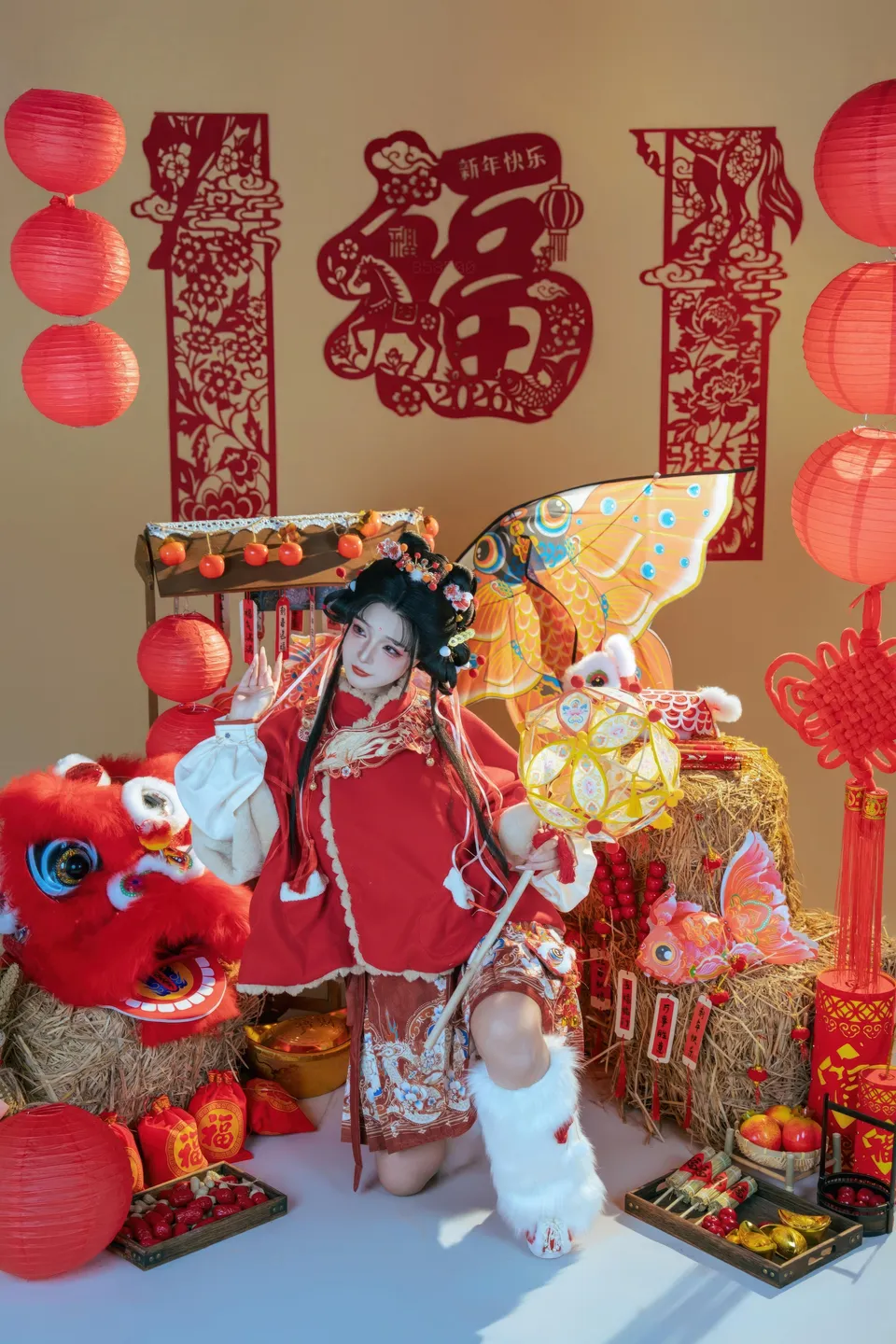 yuuhui玉汇 – NO.159 2026 New Year Special Lion Dancer Girl [131P-2V-2.12G] (131 photos) - Yuuhuiyu Hui (yuuhui玉汇) - Photo 11 of 131