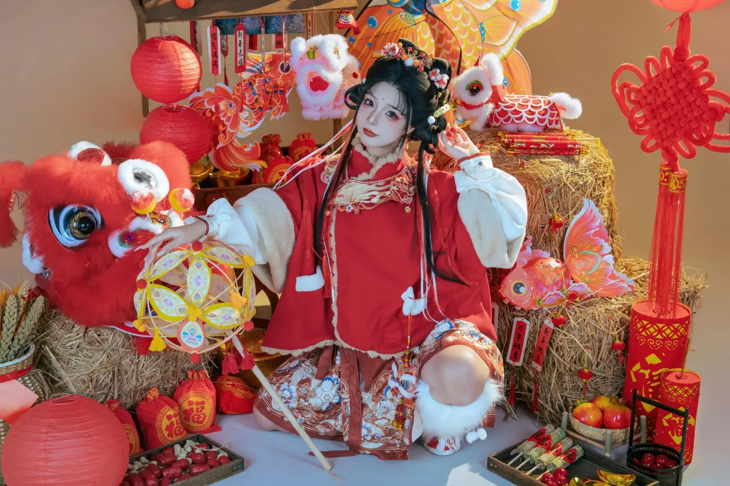 yuuhui玉汇 – NO.159 2026 New Year Special Lion Dancer Girl [131P-2V-2.12G] (131 photos) - Yuuhuiyu Hui (yuuhui玉汇) - Photo 12 of 131