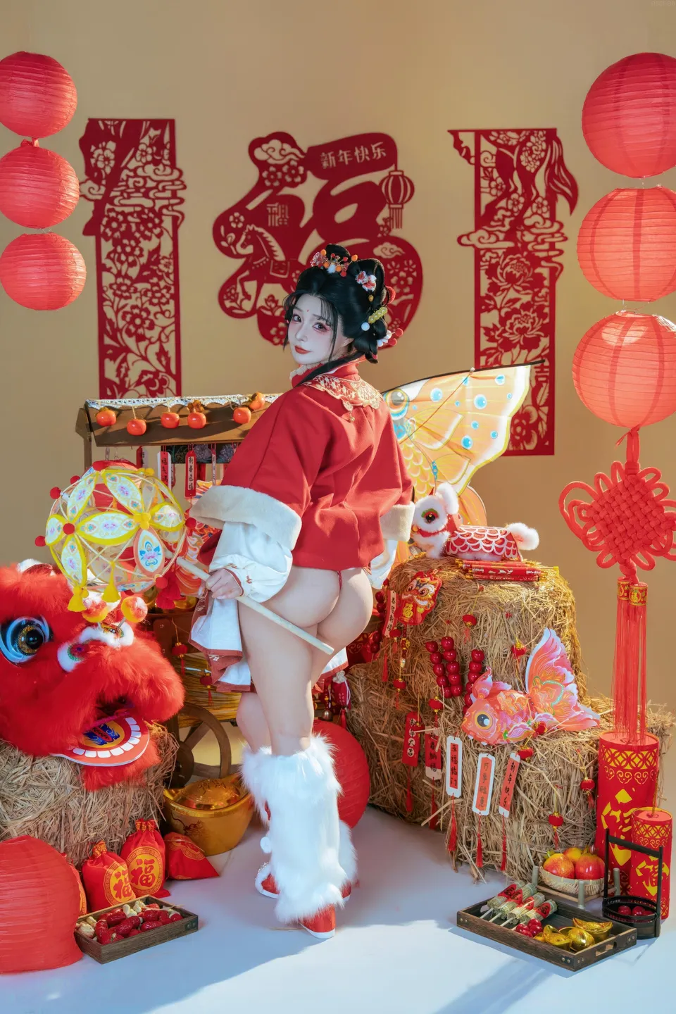 yuuhui玉汇 – NO.159 2026 New Year Special Lion Dancer Girl [131P-2V-2.12G] (131 photos) - Yuuhuiyu Hui (yuuhui玉汇) - Photo 13 of 131