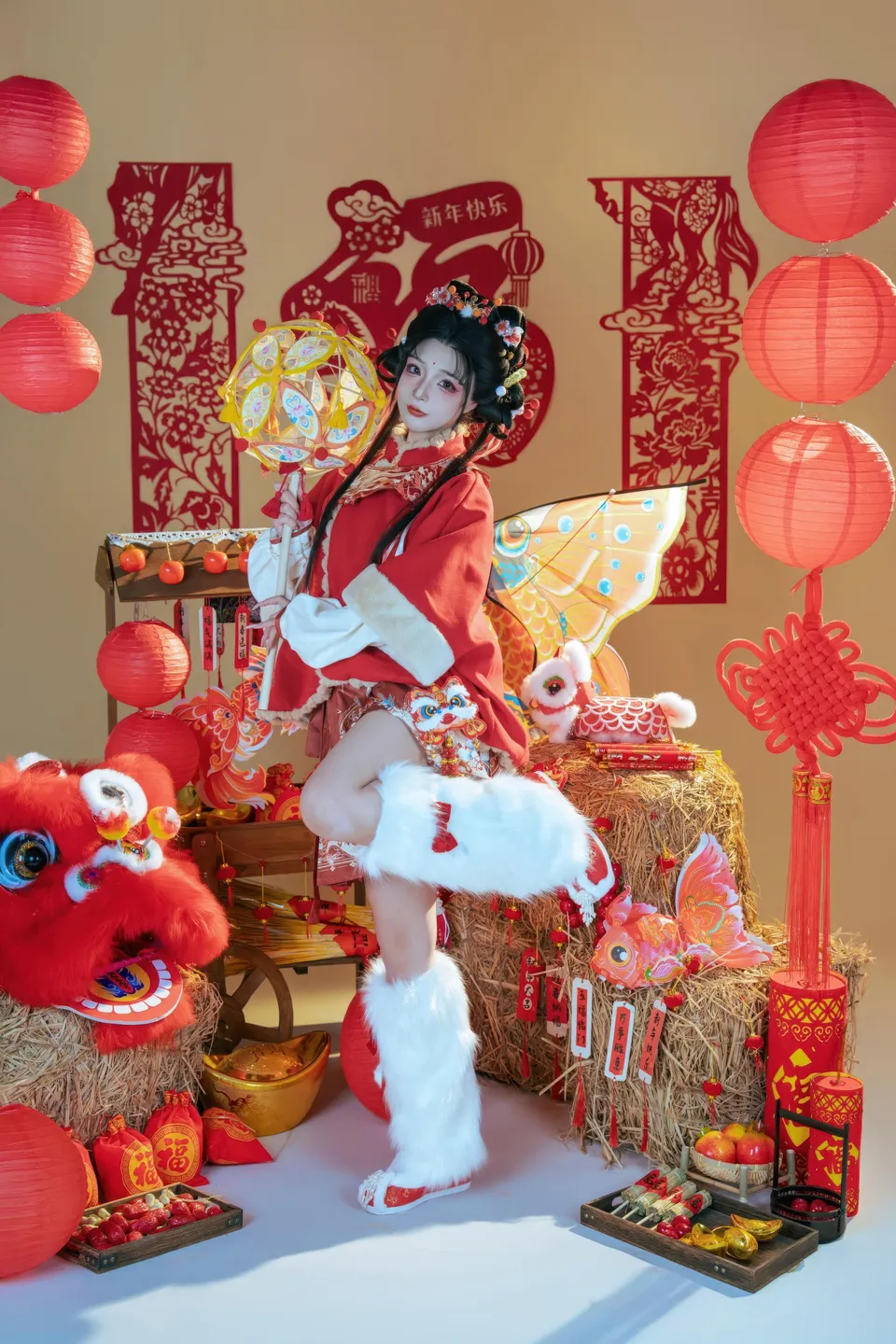 yuuhui玉汇 – NO.159 2026 New Year Special Lion Dancer Girl [131P-2V-2.12G] (131 photos) - Yuuhuiyu Hui (yuuhui玉汇) - Photo 14 of 131
