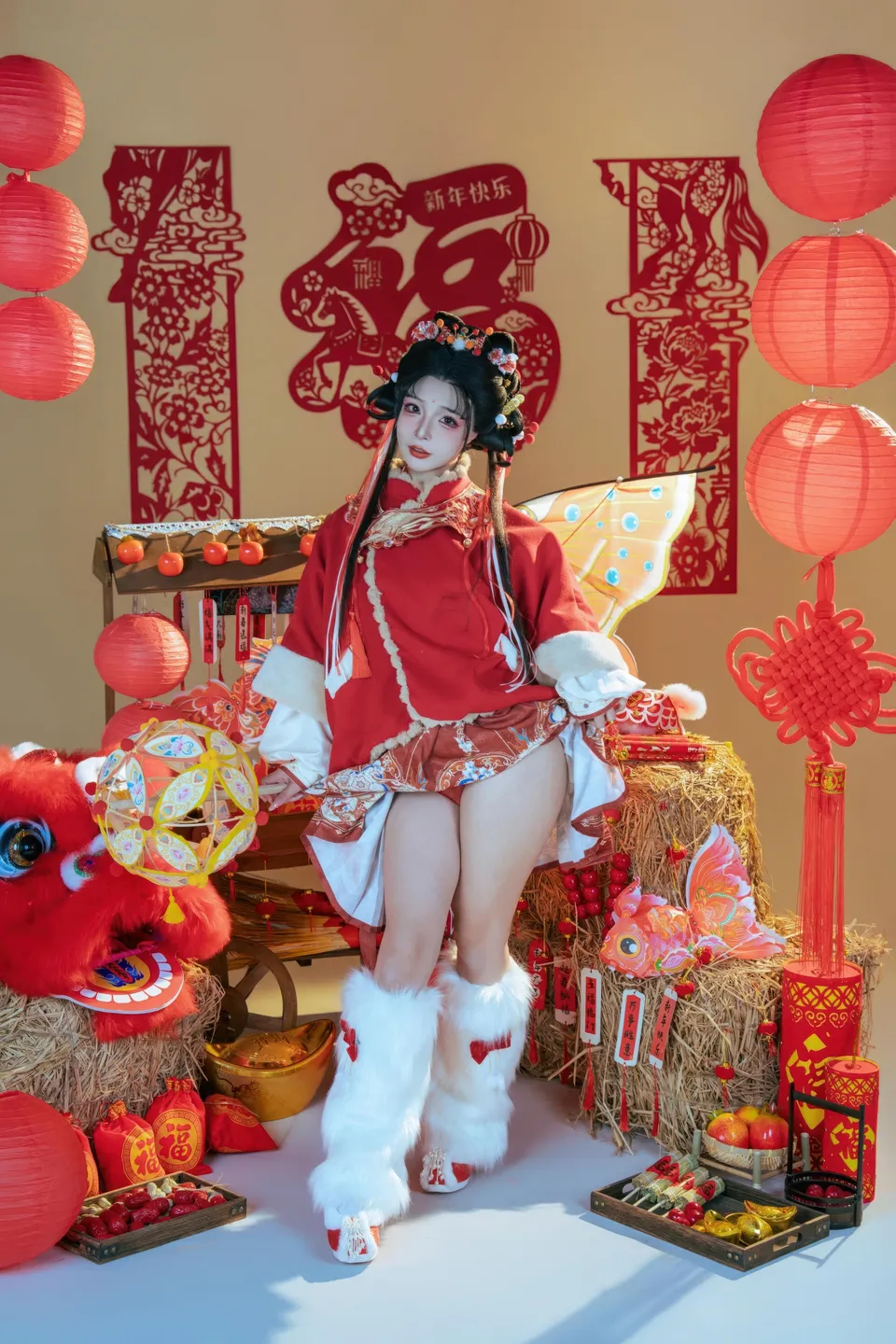 yuuhui玉汇 – NO.159 2026 New Year Special Lion Dancer Girl [131P-2V-2.12G] (131 photos) - Yuuhuiyu Hui (yuuhui玉汇) - Photo 15 of 131