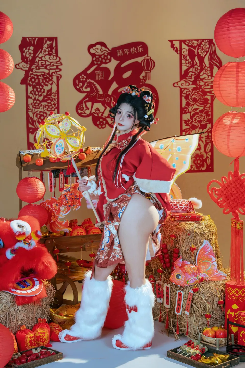 yuuhui玉汇 – NO.159 2026 New Year Special Lion Dancer Girl [131P-2V-2.12G] (131 photos) - Yuuhuiyu Hui (yuuhui玉汇) - Photo 16 of 131
