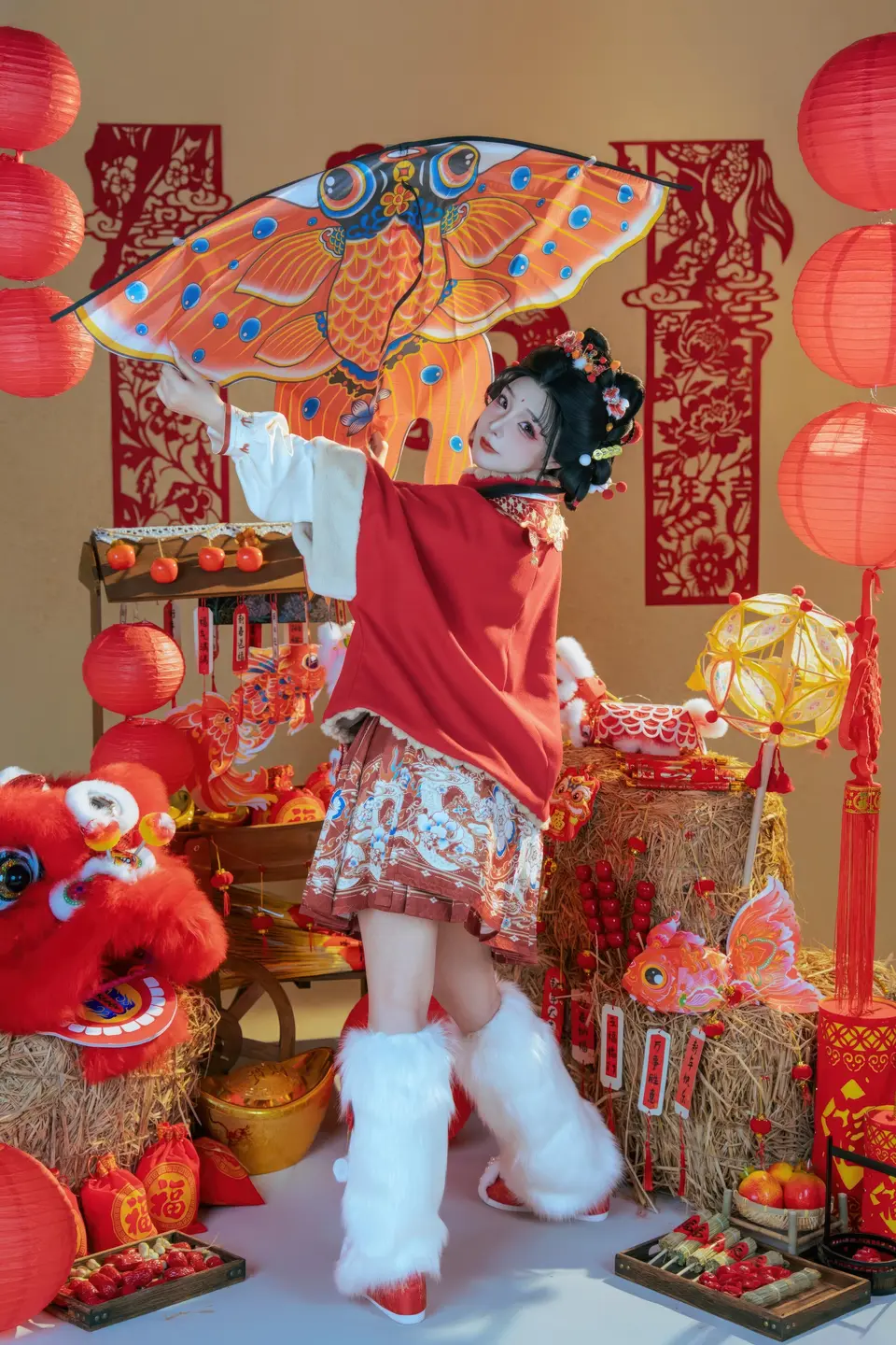 yuuhui玉汇 – NO.159 2026 New Year Special Lion Dancer Girl [131P-2V-2.12G] (131 photos) - Yuuhuiyu Hui (yuuhui玉汇) - Photo 17 of 131