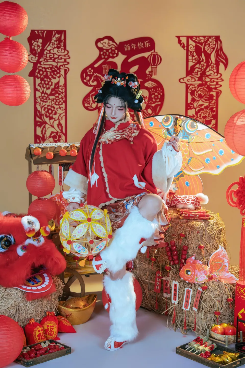 yuuhui玉汇 – NO.159 2026 New Year Special Lion Dancer Girl [131P-2V-2.12G] (131 photos) - Yuuhuiyu Hui (yuuhui玉汇) - Photo 19 of 131