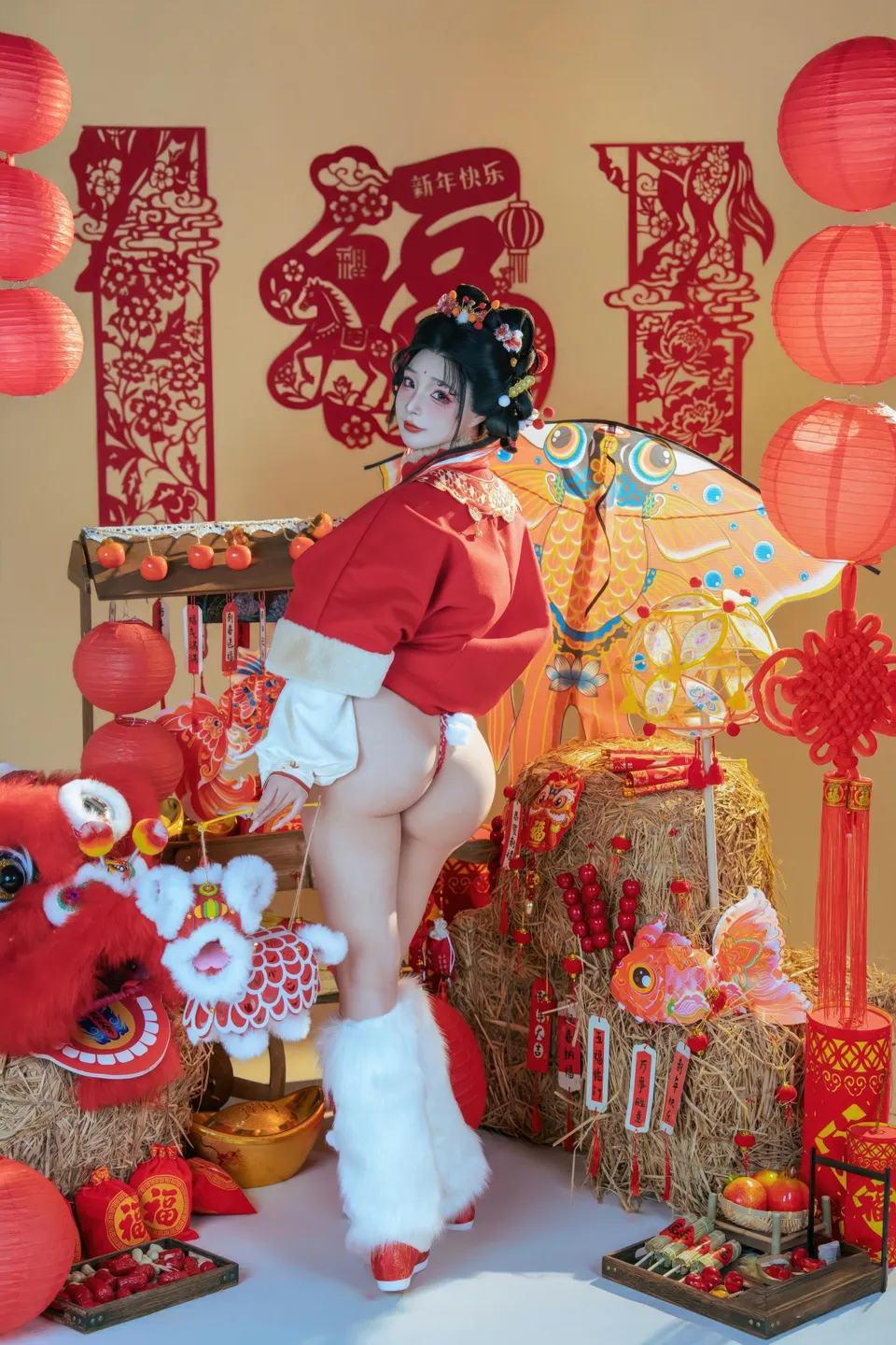yuuhui玉汇 – NO.159 2026 New Year Special Lion Dancer Girl [131P-2V-2.12G] (131 photos) - Yuuhuiyu Hui (yuuhui玉汇) - Photo 21 of 131
