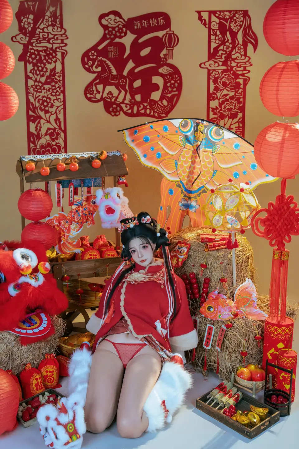 yuuhui玉汇 – NO.159 2026 New Year Special Lion Dancer Girl [131P-2V-2.12G] (131 photos) - Yuuhuiyu Hui (yuuhui玉汇) - Photo 24 of 131