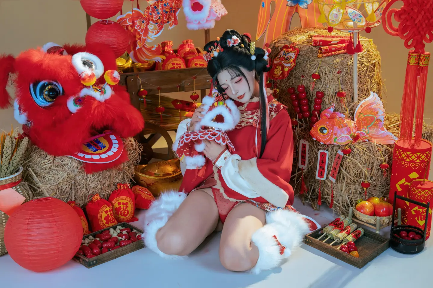 yuuhui玉汇 – NO.159 2026 New Year Special Lion Dancer Girl [131P-2V-2.12G] (131 photos) - Yuuhuiyu Hui (yuuhui玉汇) - Photo 25 of 131