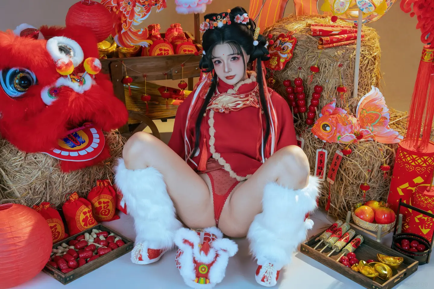 yuuhui玉汇 – NO.159 2026 New Year Special Lion Dancer Girl [131P-2V-2.12G] (131 photos) - Yuuhuiyu Hui (yuuhui玉汇) - Photo 26 of 131