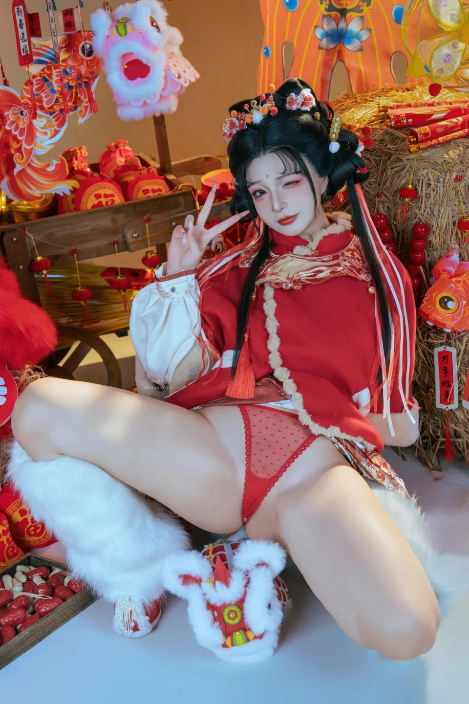 yuuhui玉汇 – NO.159 2026 New Year Special Lion Dancer Girl [131P-2V-2.12G] (131 photos) - Yuuhuiyu Hui (yuuhui玉汇) - Photo 27 of 131
