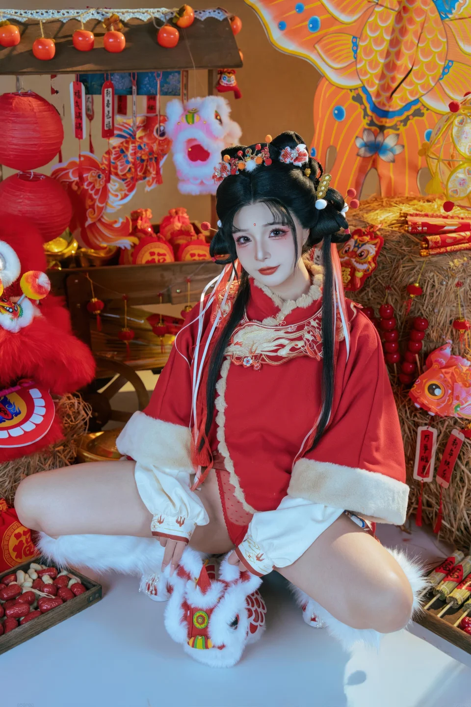 yuuhui玉汇 – NO.159 2026 New Year Special Lion Dancer Girl [131P-2V-2.12G] (131 photos) - Yuuhuiyu Hui (yuuhui玉汇) - Photo 29 of 131